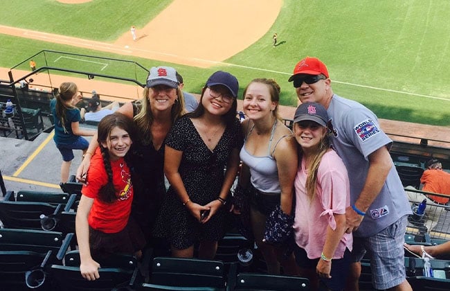 vivir con una familia americana