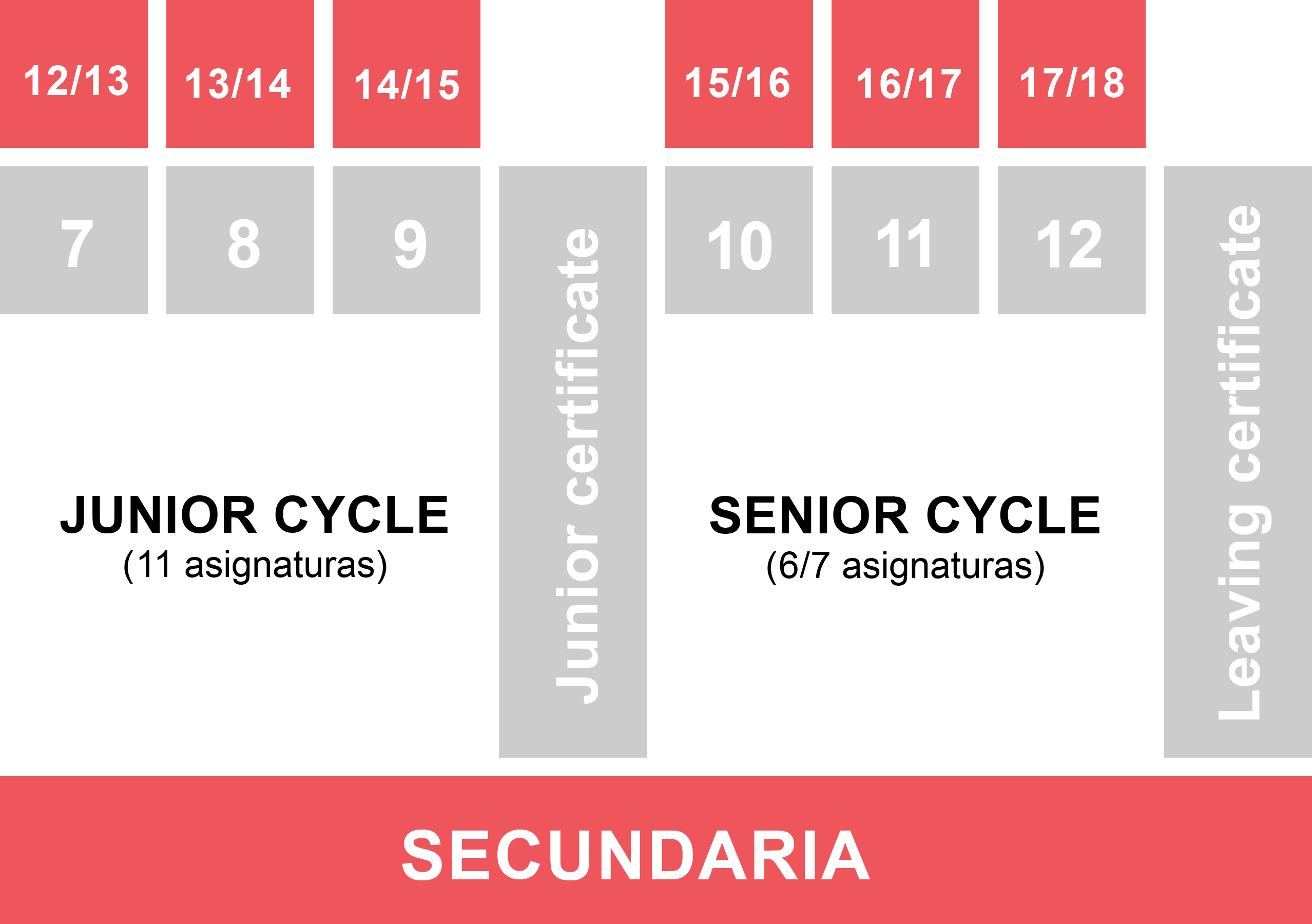 Sistema educativo Irlanda - Secundaria